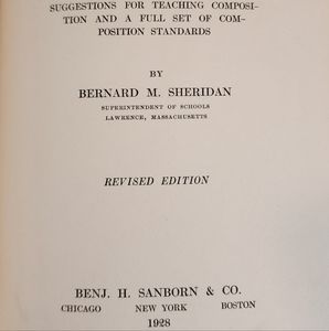 Original 1928 School Teaching Book